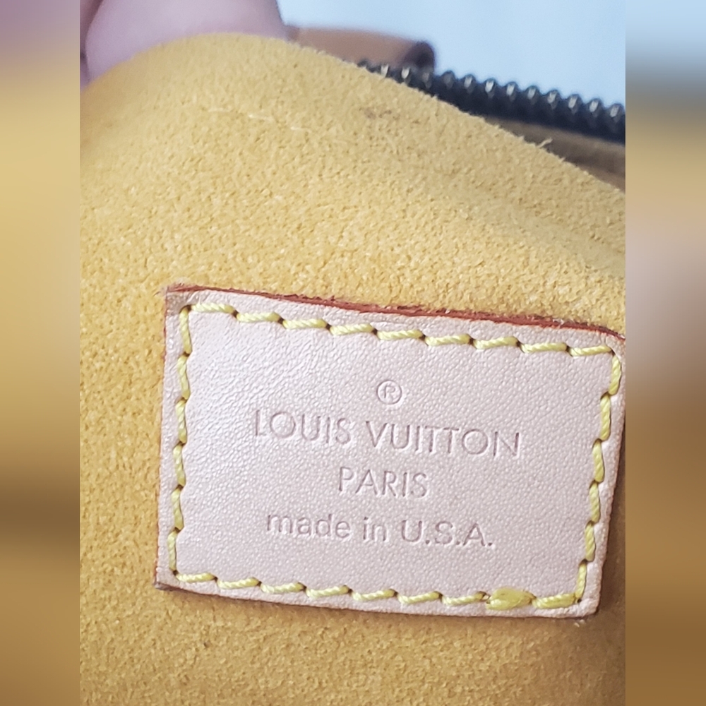 Louis Vuitton Monogram Denim Neo Speedy Blue and Tan Leather Handbag - Picture 13 of 16